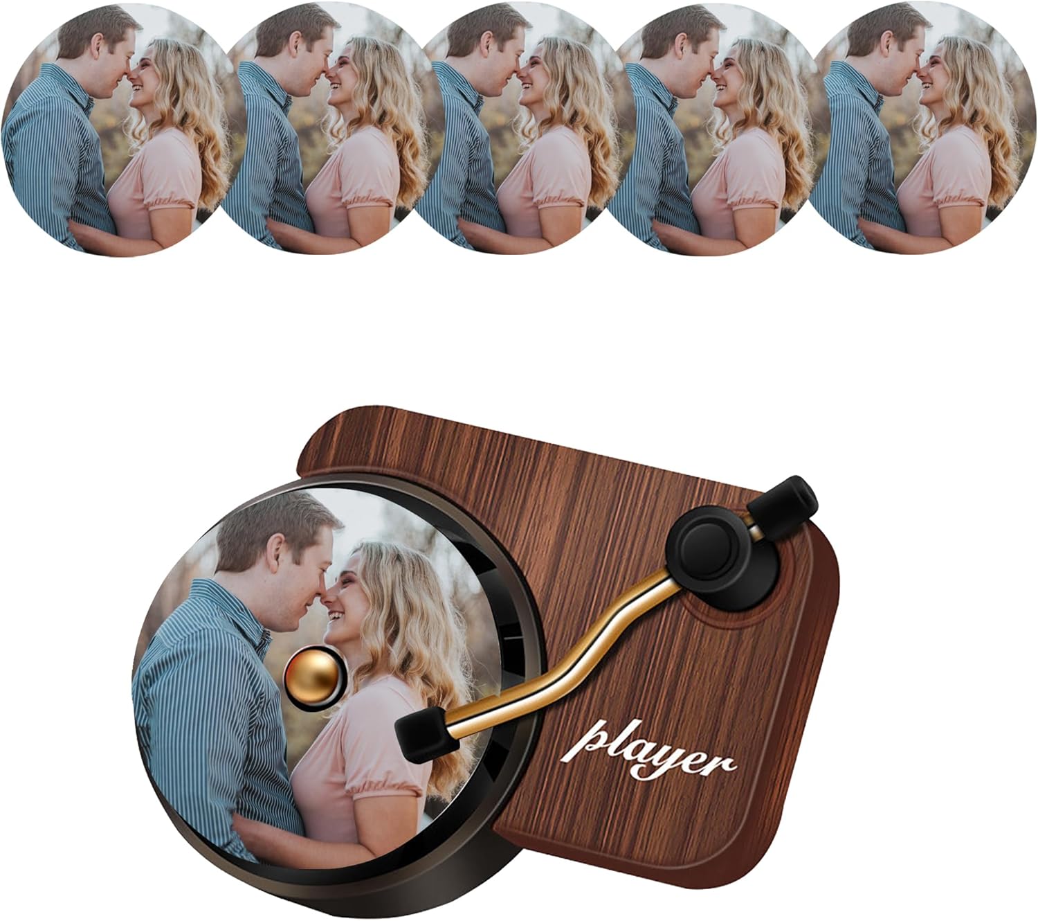 Custom Air Freshener for Car Record Player Car Vent Clip