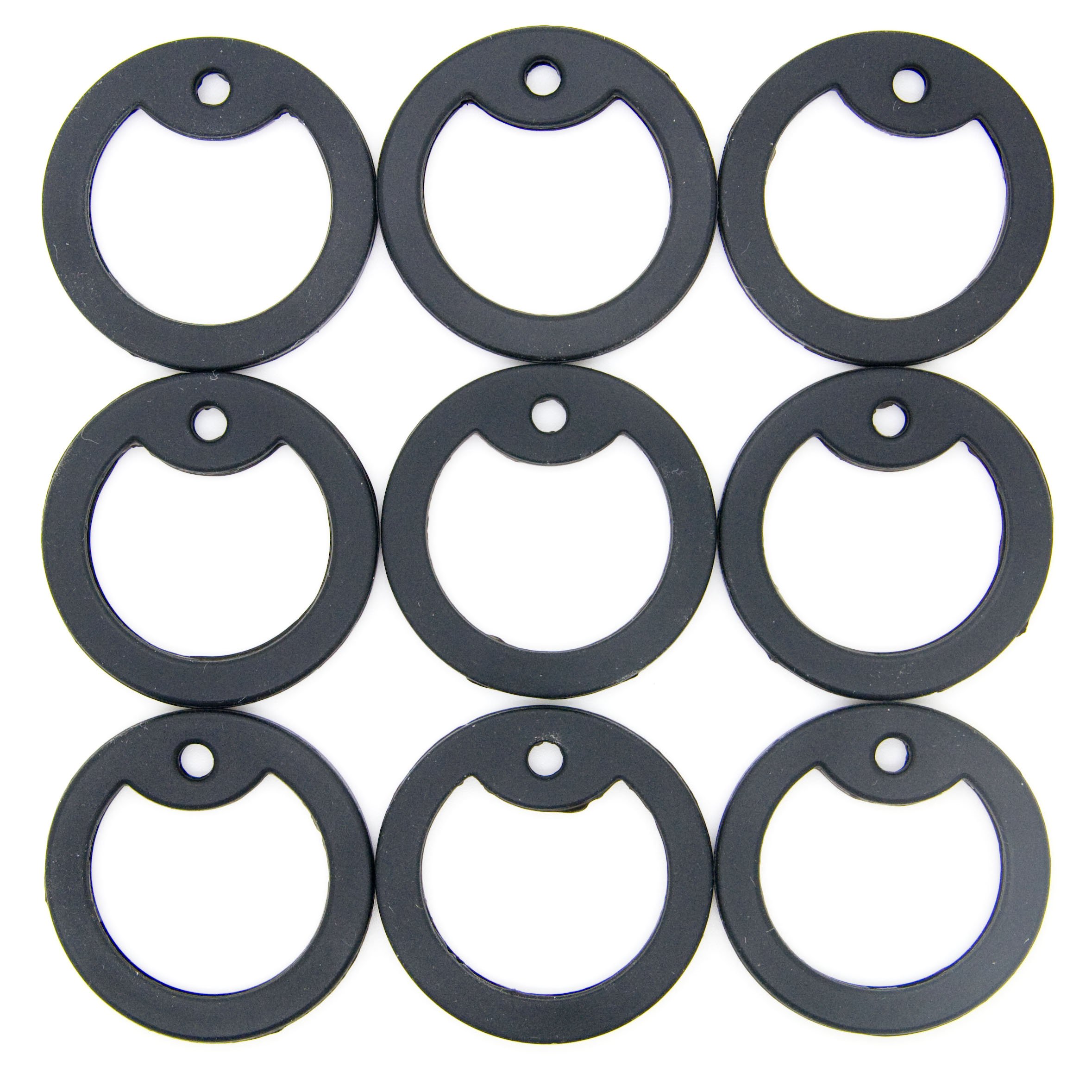 Pack Of 10 Orange Silicone Rubber Silencers For Military Army ID Dog Tags