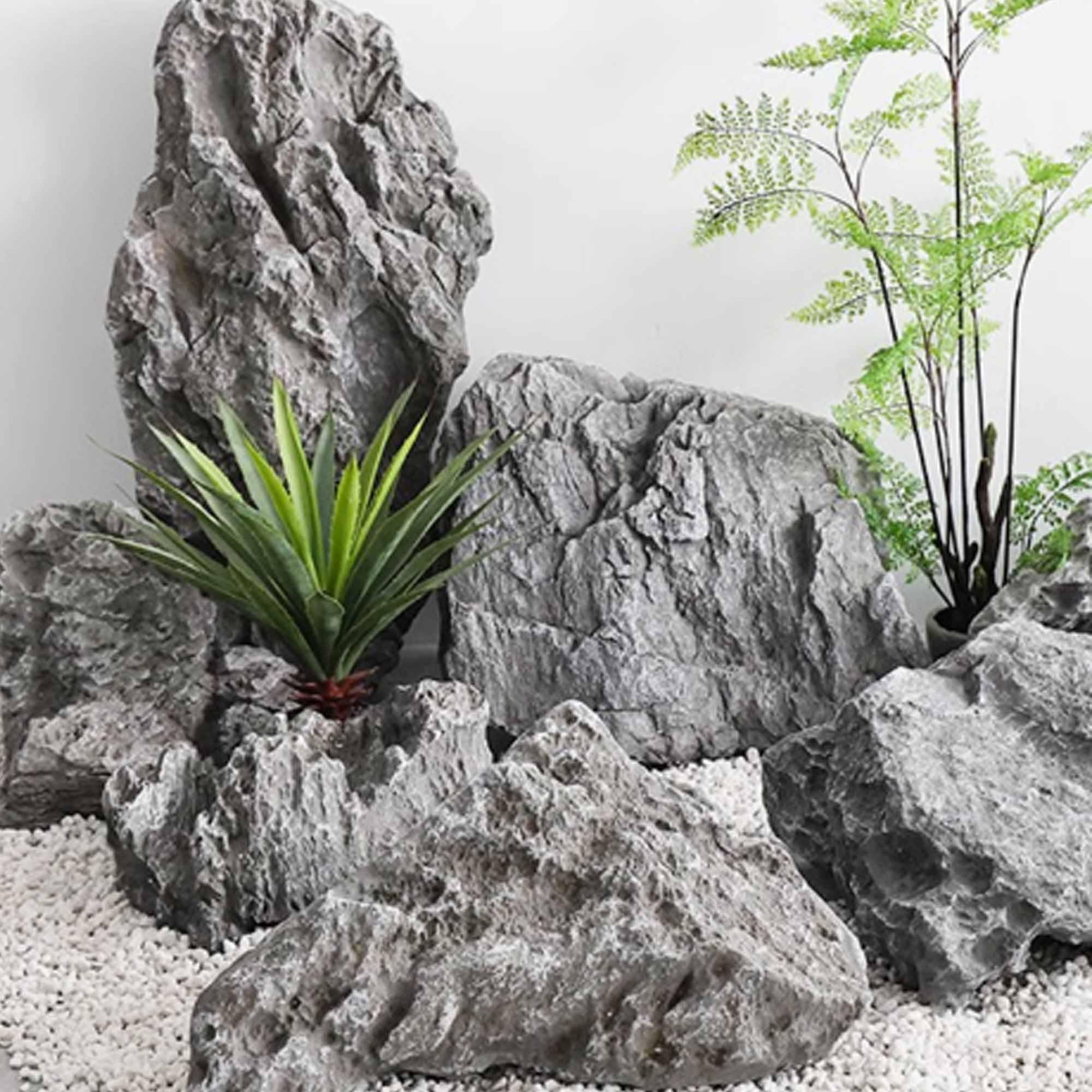 Aquarium steine, Fiberglas-Landschaftsfelsen, massiver Kunstfelsen fr den  Auenbereich, dekosteine garten, leichte knstliche Kunstfelsen als  Gartenfotografie und Poollandschaften(15.7*16.9*12.2in) : Amazon.de: Garten