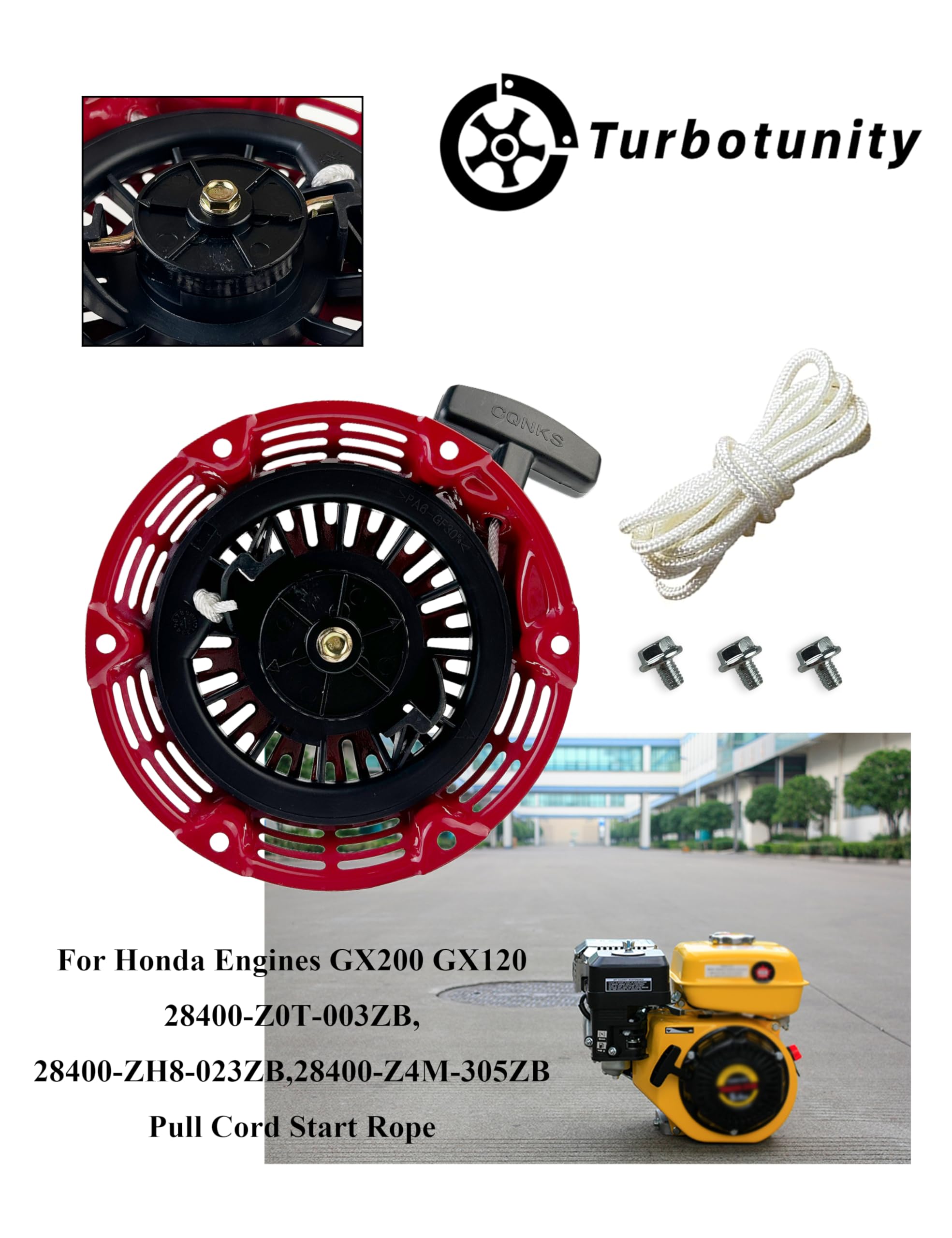 Amazon.com : TURBOTUNITY GX160 Recoil Starter Replacement for