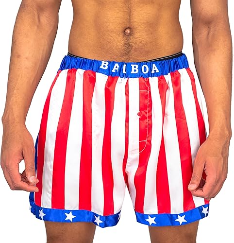Miniatura 4 de Rocky Balboa Mens Apollo Movie Boxing American Flag Shorts