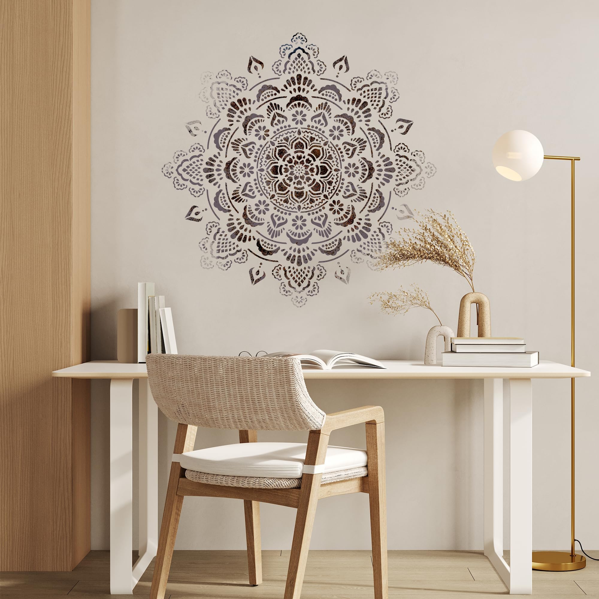 NAKLEO Large Mandala Painting Stencil, Diameter 59cm - Image 3