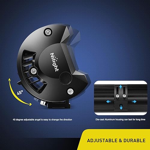 Miniatura 7 de Nilight - 18003C-A - Luces de triple fila de 15 pulgadas, 216 W, 21600 lm, haz combinado de luz LED, barra de conducción, barco superbrillante, para