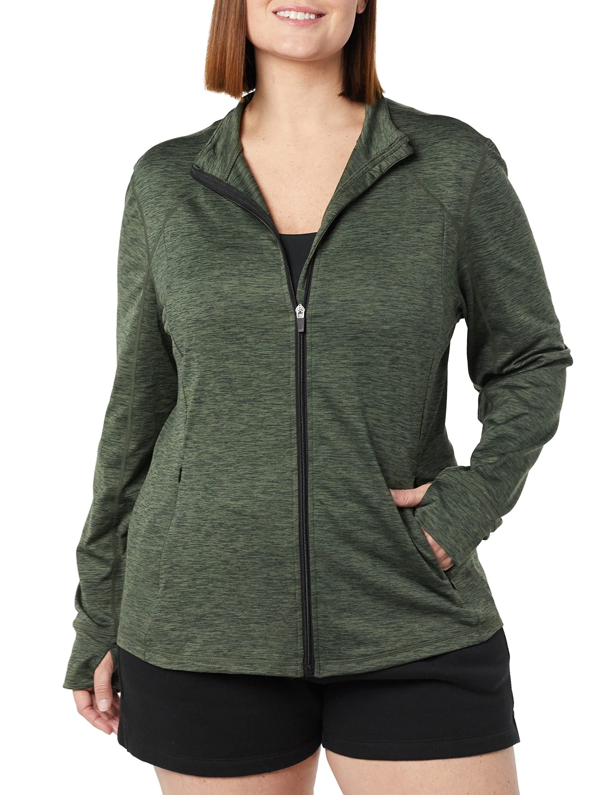 Amazon Essentials Mujer Chaqueta de Cremallera Completa Elástica, Técnica y de Tejido Cepillado (Disponible en Tallas Grandes) — view 11