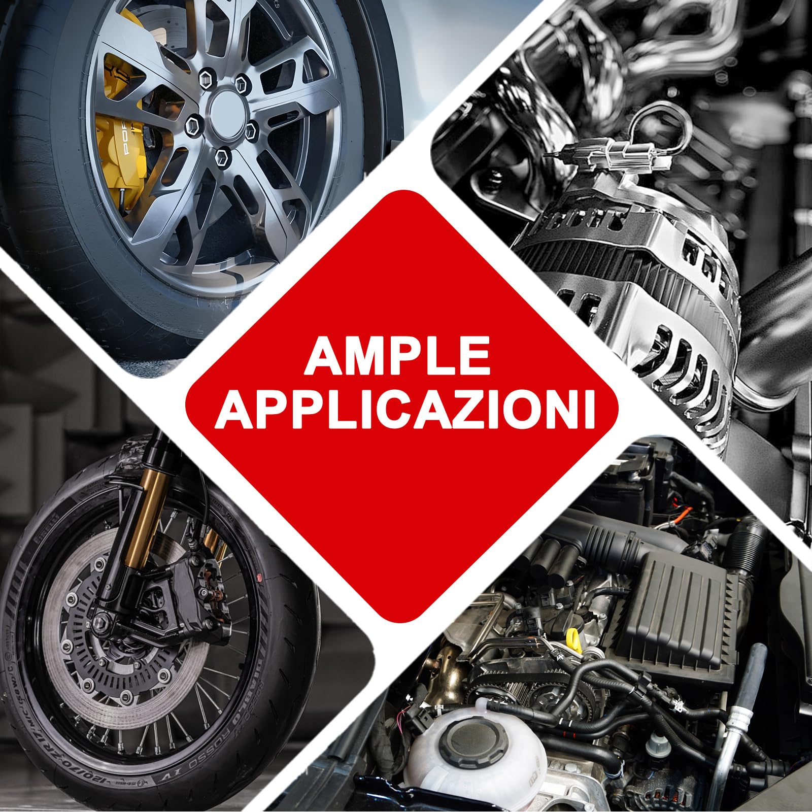 ATsafepro Chiave Dinamometrica Set 1/2'',Chiave Dinamometrica Auto 20-230 Nm/14.8-169.7 lbf.ft，Adattatore da 1/2“ a 3/8'',125mm Barra Prolunga,Precisione ± 3% 72 denti
