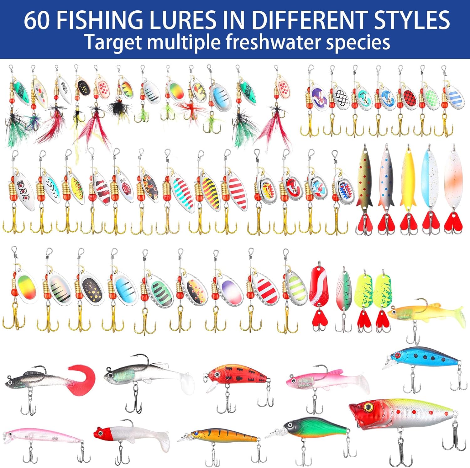 Sosation 464 Pcs Fishing Backpack with Tackle Boxes Lightweight Sling Bag for Fish Gear Equipment Accessories Fishing Gifts for Men Fish Lures Pliers Digital Scale Hook Removal Gripper(Black)
