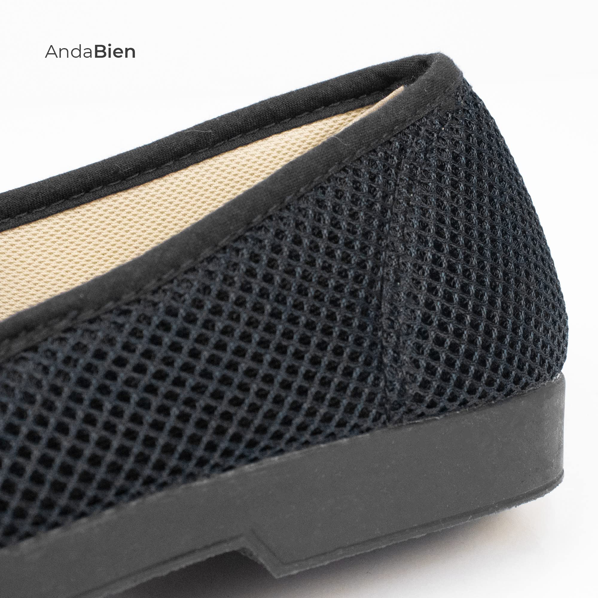 Zapatillas de Casa Hombre Mujer Unisex Verano Cómodas Respirables, Zapatos Rejilla Cuña Punta Cerrada, Suela Caucho Talla 35-46 Hecho EN ESPAÑA