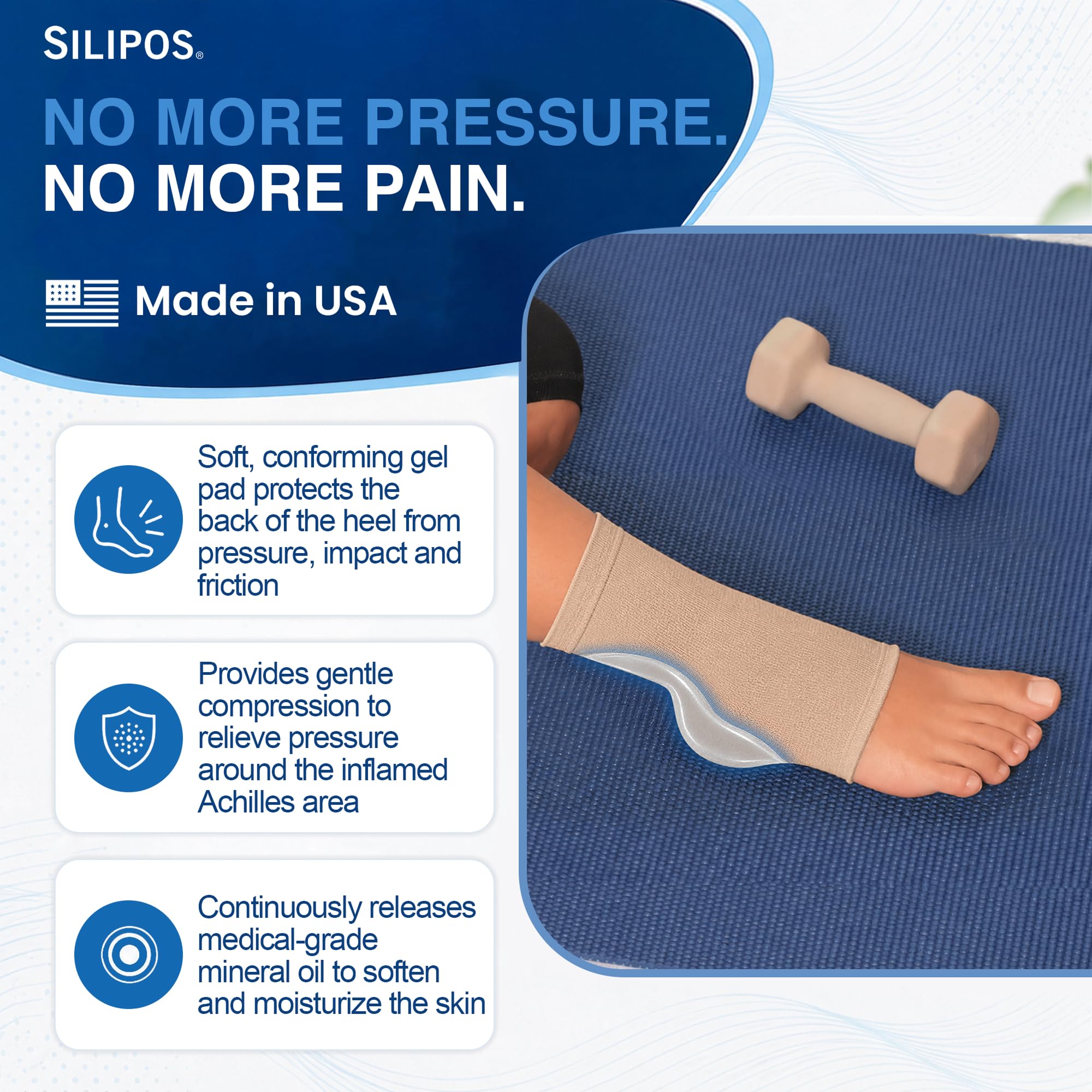 Silipos Achilles Heel Sleeve(Size=Large/X-Large) by Silipos
