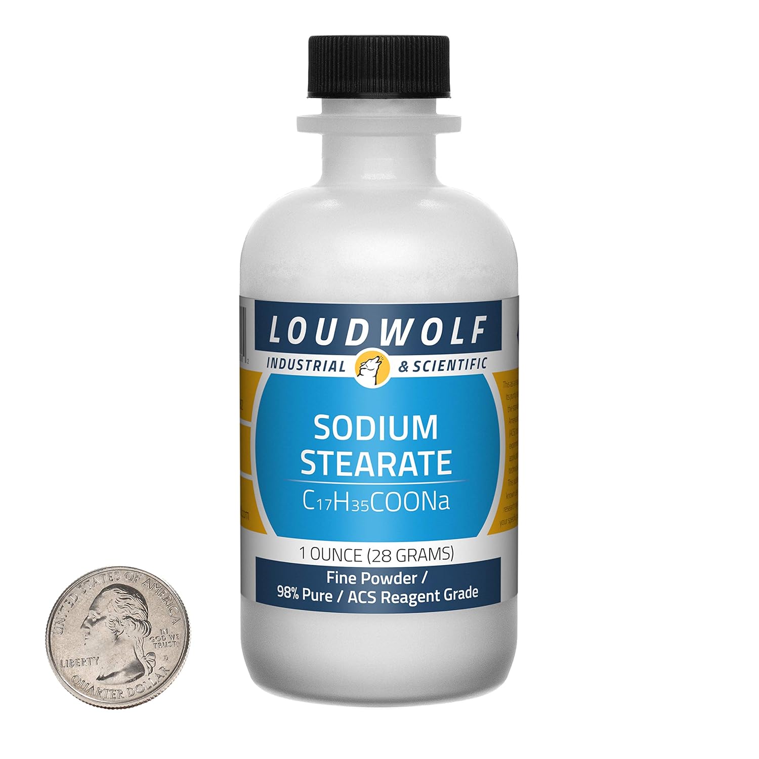 Sodium Stearate / 4 Ounces / 2 Bottles / 98% Pure ACS Reagent Grade/Fine Powder