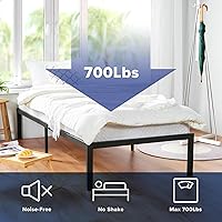 Vista 7 de Listón de marco de acero de la cama para dormir Olee T-3000 OL14BF04, Acero, Negro