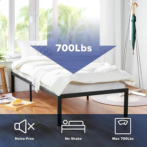 Miniatura 7 de Listón de marco de acero de la cama para dormir Olee T-3000 OL14BF04, Acero, Negro