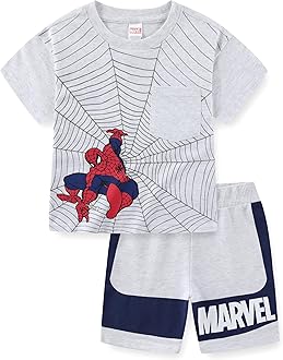 MarvelSpider-Man Boys Short Sleeve T-Shirt and Shorts Set for Big Kids