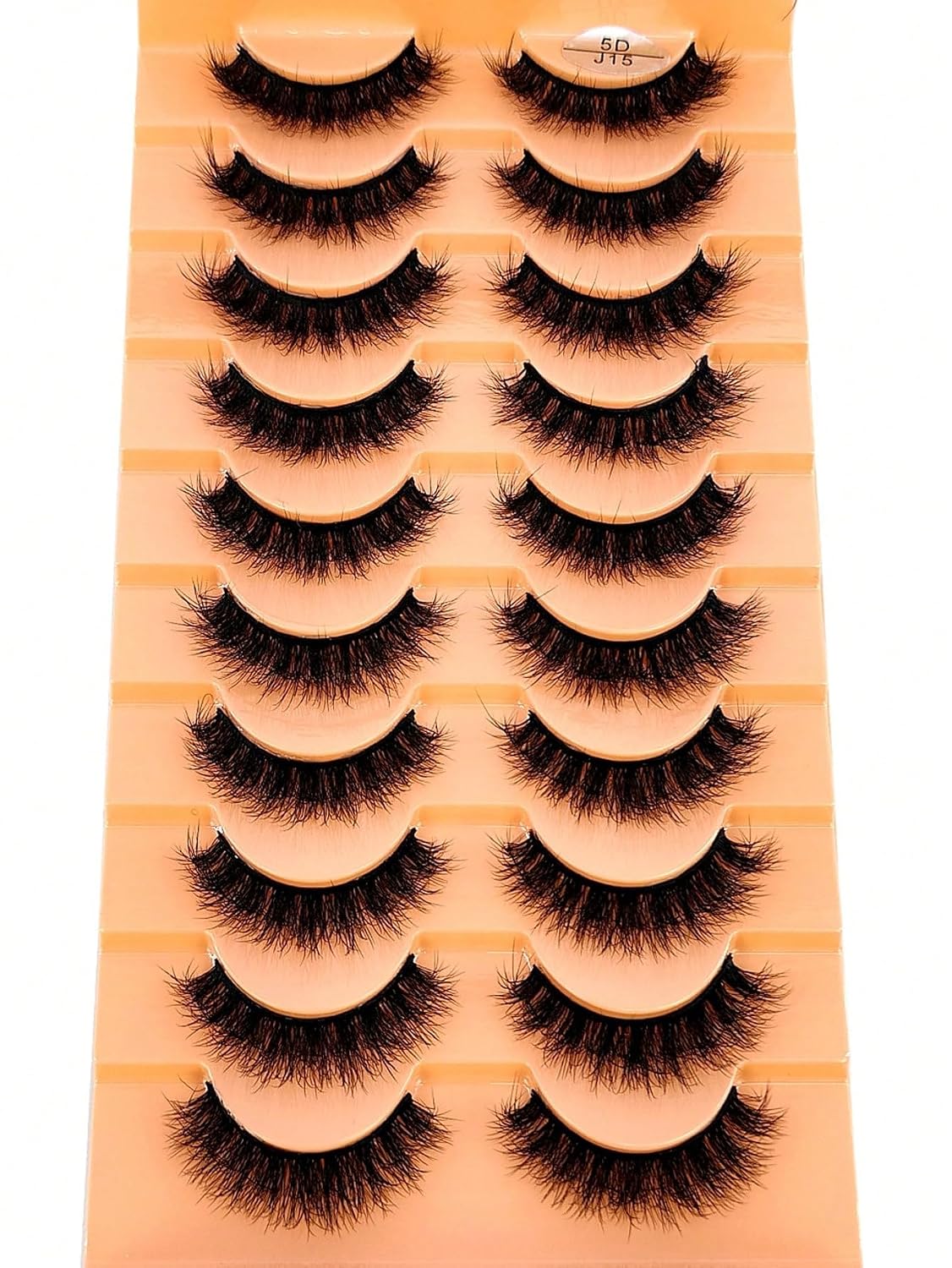 3D Mink False Eyelashes 10 Pairs Set – Soft Fluffy Natural Looking Lashes, Short & Long Versatile Styles, Reusable Lightweight Eyelashes for Daily Wear & Professional Makeup (5D-J15) 3D Mink False Eyelashes 10 Pairs Set – Soft Fluffy Natural Looking Lashes, Short & Long Versatile Styles, Reusable Lightweight Eyelashes for Daily Wear & Professional Makeup (5D-J15)