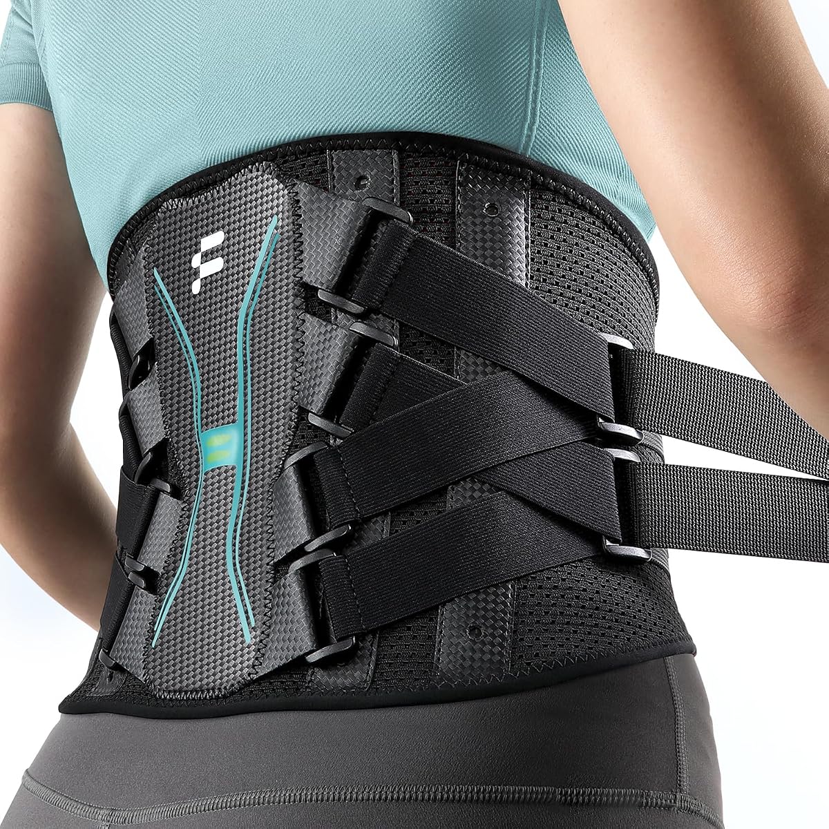 Back Brace for Women Men for All-day Wear & Support, Enhanced Back Support | Removable 3D Lumbar Support Pad, Carbon Fiber Splint, Adjustable Back Compression, Wear Under Clothes, Lower Back Pain Relief