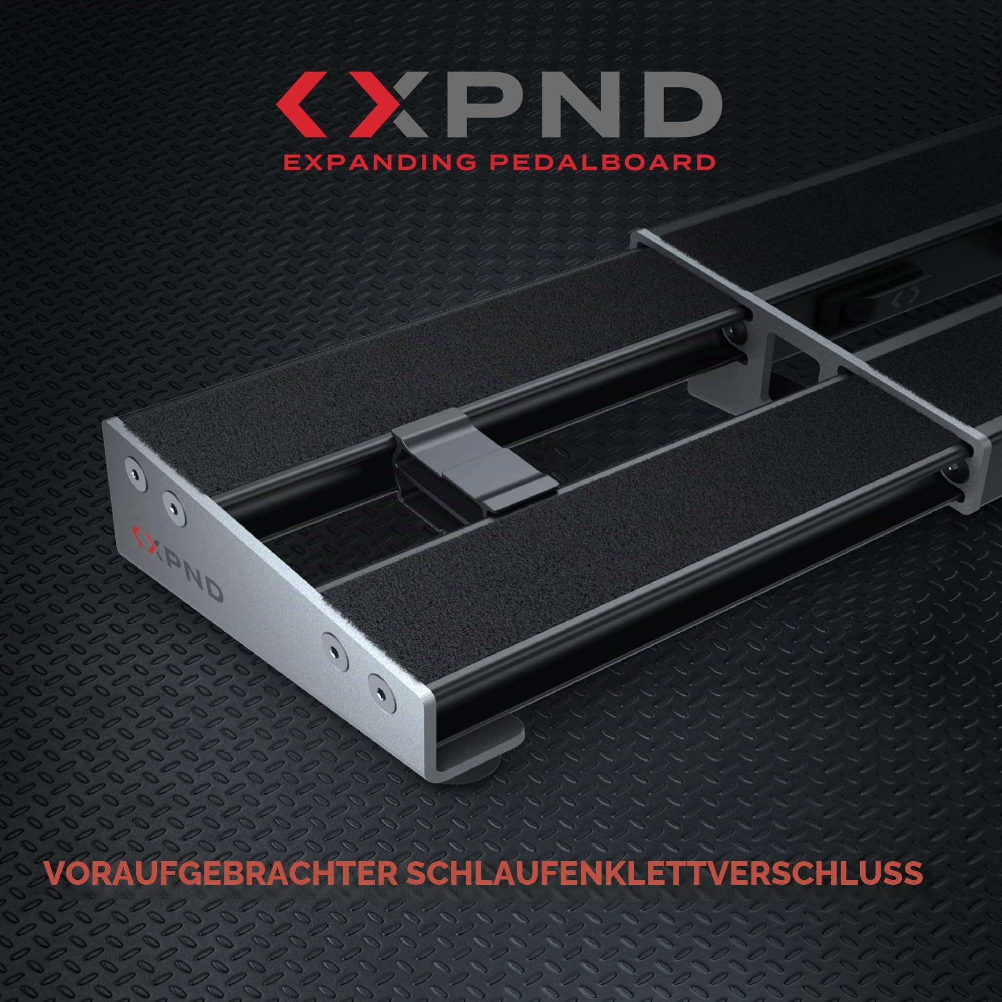 D'Addario Accessories XPND Pedalboard 01, Black, 1 Reihe