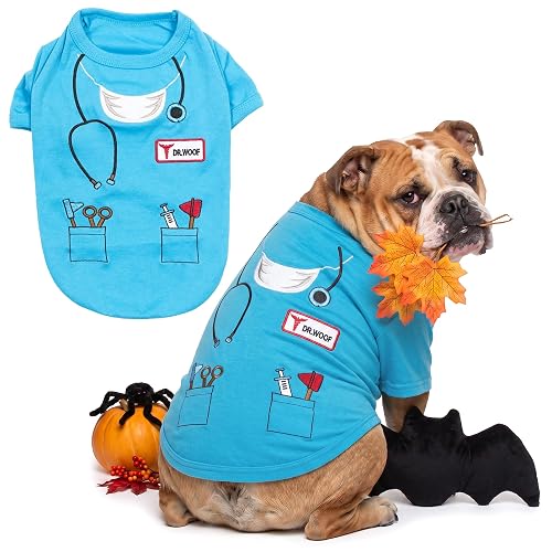 Parisian Pet Disfraz de Halloween para perro, camiseta de Halloween del Dr