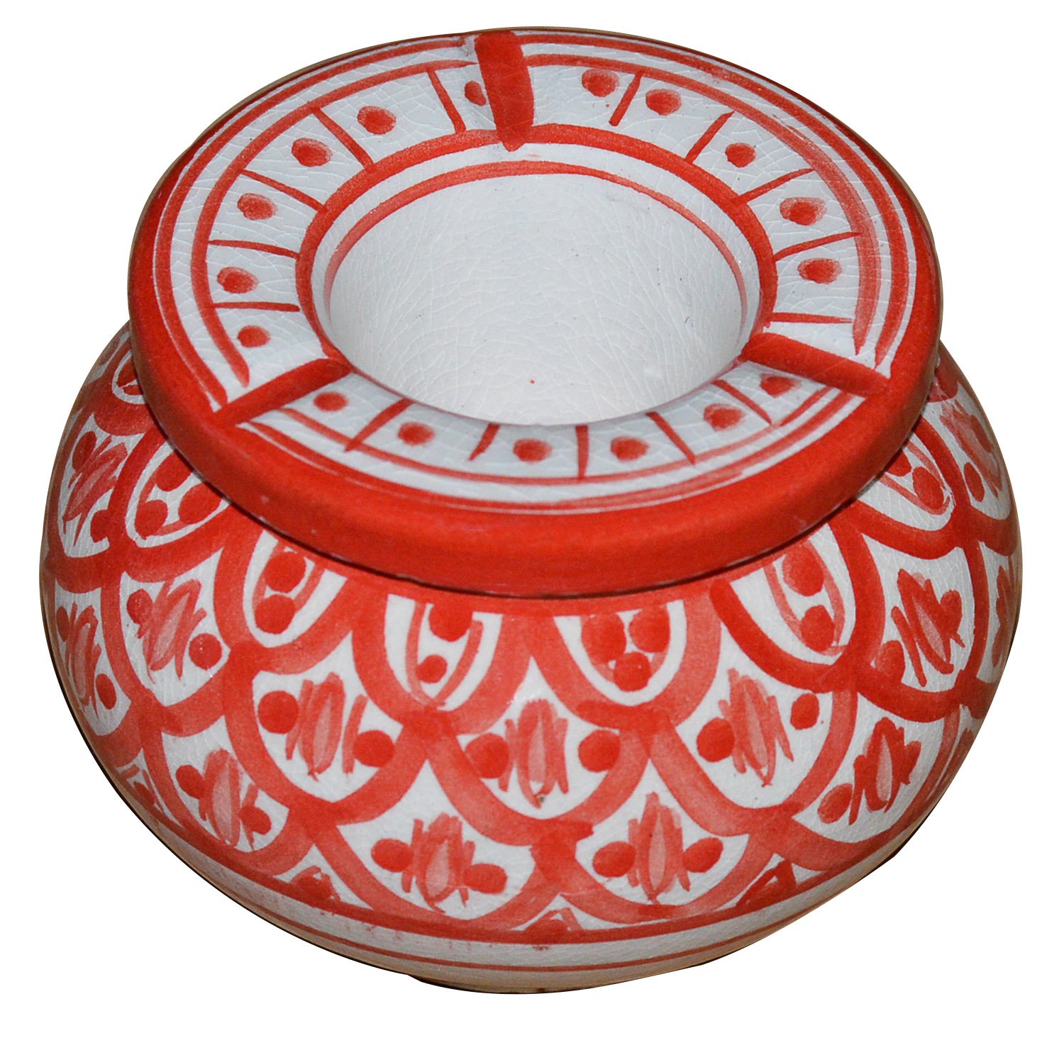 Ceramic Ashtrays Hand Made Moroccan smokeless Ceramic Vivid Colors Small
