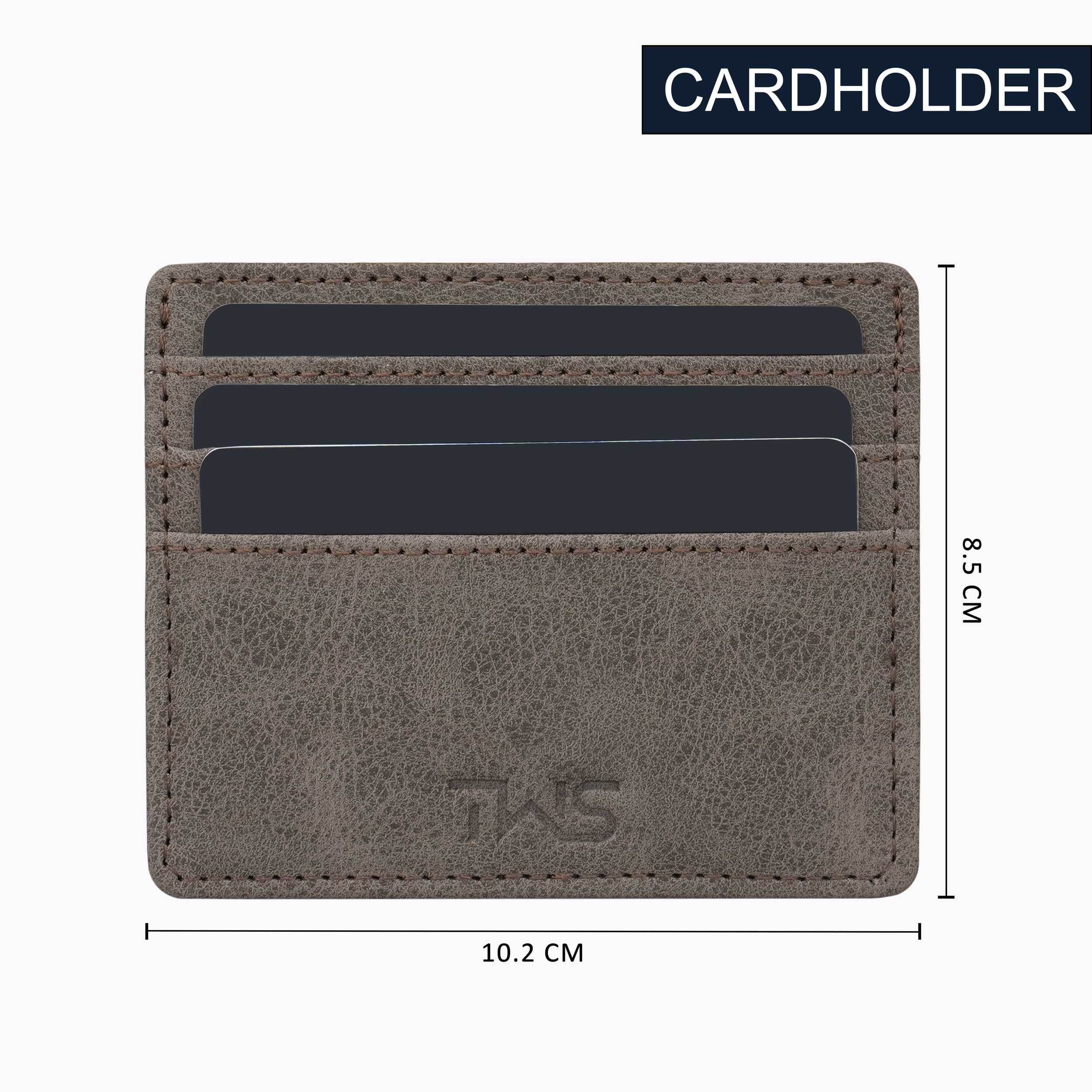 The Wallet Store Suede Leather Zipper Clutch For Her - Brown