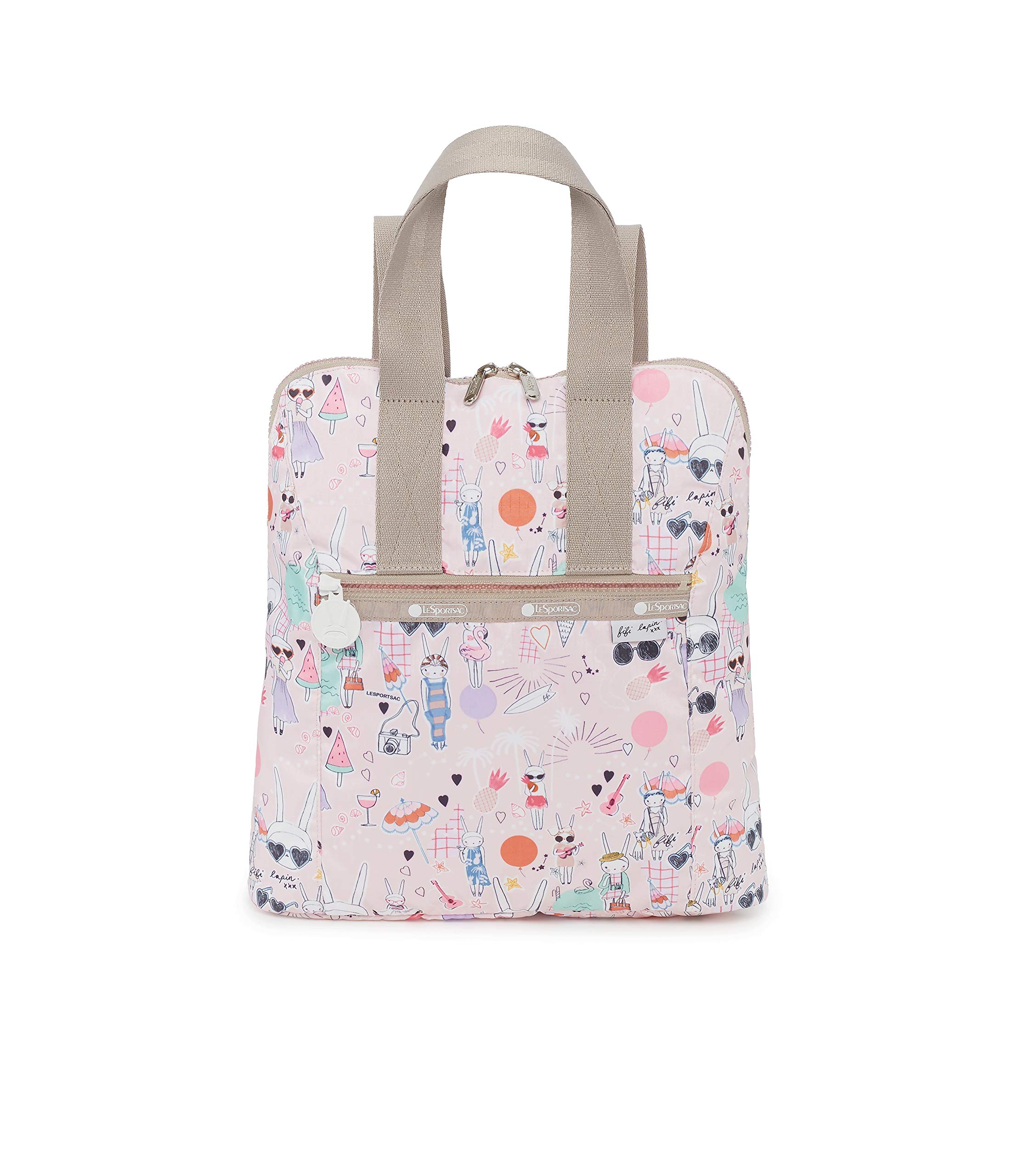 LeSportsac \'Fifi Lapin\' Artist In Residence Backpack Pink Nylon Lesportsac x Fifi Lapin Artist in Residence | Mercari main image 2