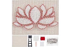 Craftastic String Art Kit: 3D Lotus Seat String Art Kit for Adults...