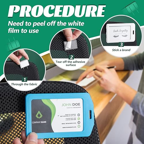 Miniatura 4 de Amylove 40 pines negros para cubículo, accesorios de cubículo, broche de placa de identificación para decoración de broches de oficina, muebles