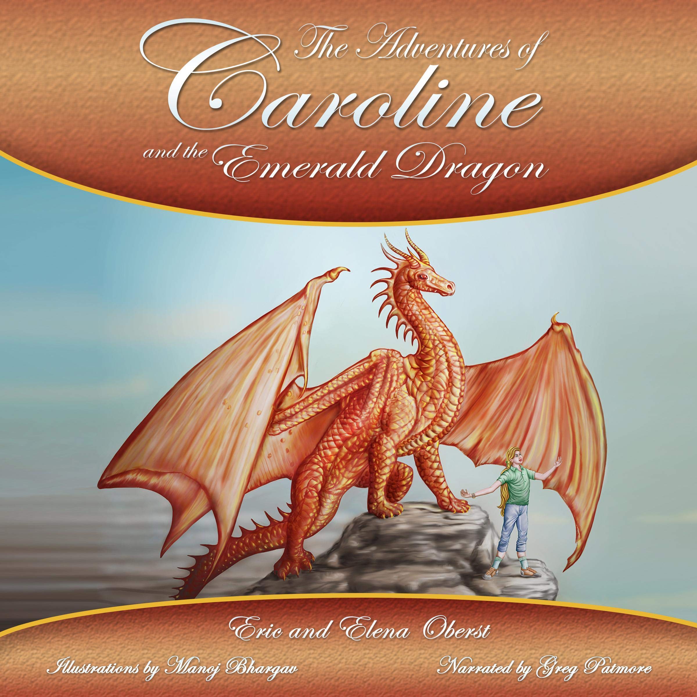 Cover art for The Adventures of Caroline and the Emerald Dragon