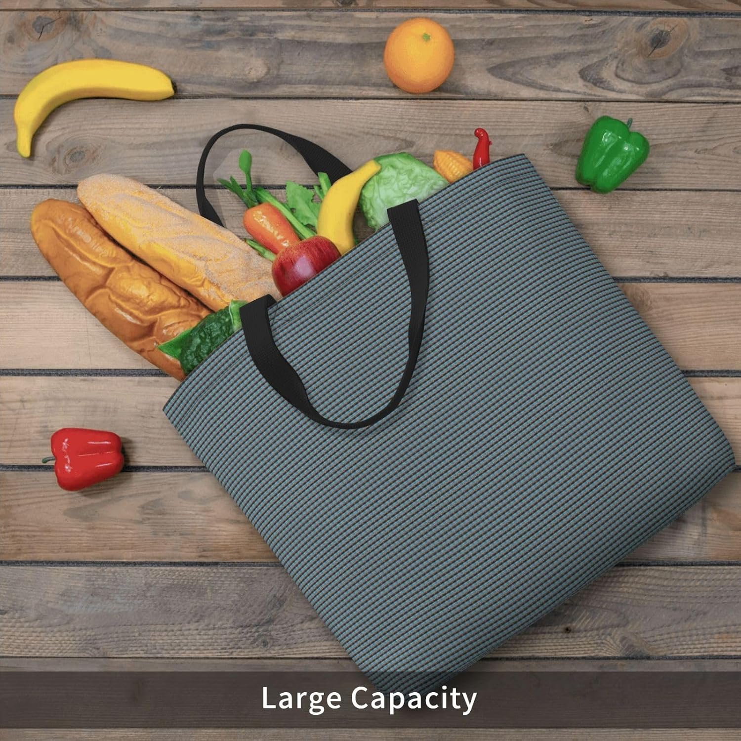 Airplane In The Evening Light Print Eco-Friendly Tote Lightweight Grocery Bag Daily Commuting Travel Beach Gym Use