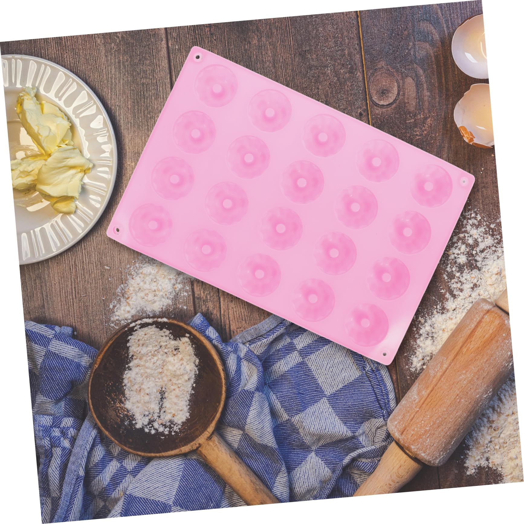 Molde de Silicona para Pasteles de 20 Cavidades, para Cupcakes