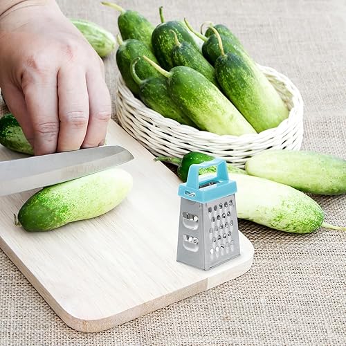 Miniatura 4 de Mini rallador de queso de acero inoxidable, 6 piezas, rallador de caja pequeña, multifunción, utensilios de cocina para queso, ajo, jengibre, papas
