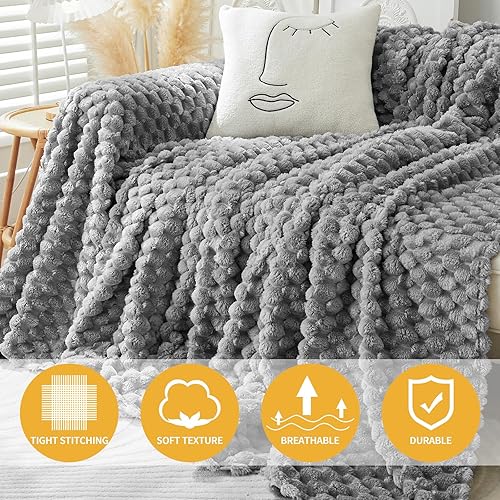 Miniatura 5 de Funda de sofá  para sofá de 3 cojines, funda protectora de felpa para sofá seccional para mascotas, manta de sofá geométrica para sala de estar,