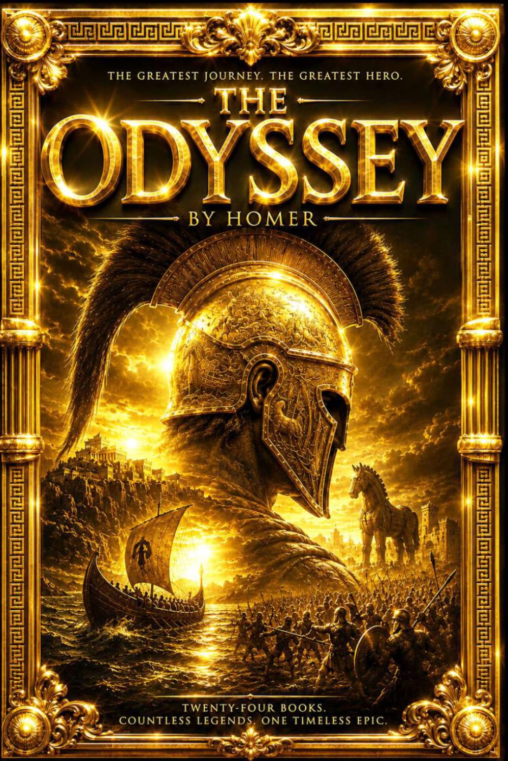 The Odyssey of Homer: The Complete Epic of Odysseus' Journey Home After the Trojan War, Including the Homeric Hymns, Epigrams, and The Battle of the ... Ancient Greek Literature | Unabridged Edition