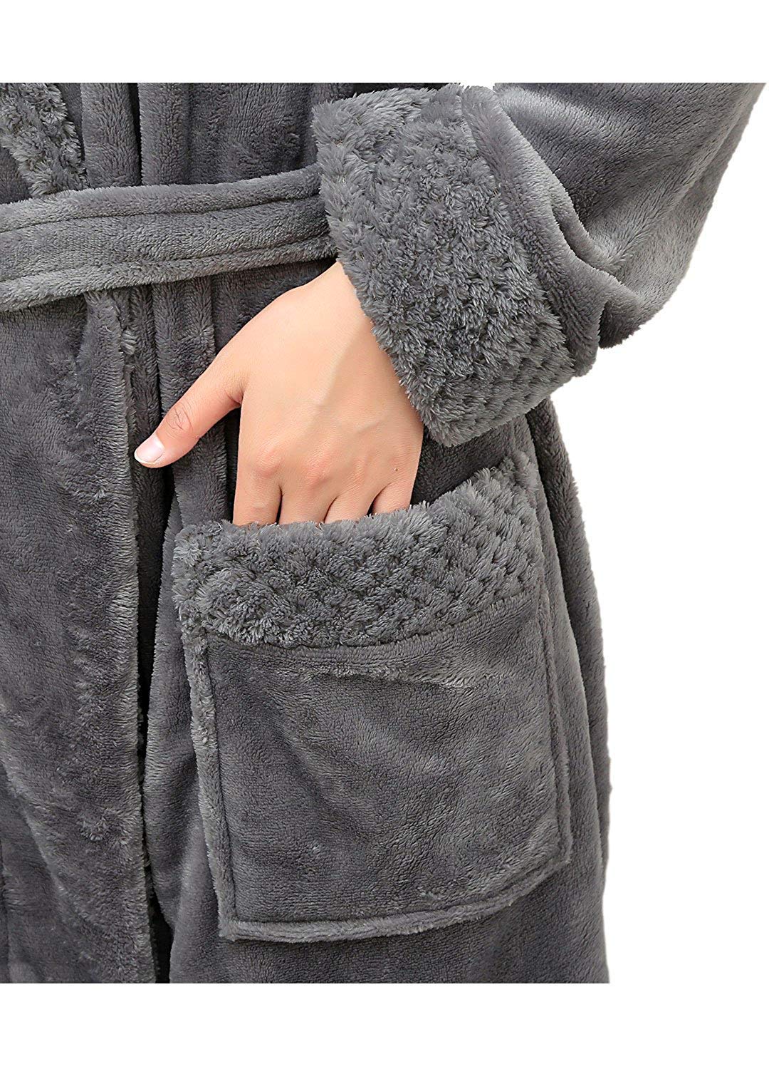 PUTUO Vestaglia Donna Invernale Lunga: Accappatoio Donna in Microfibra Caldo Elegante per Inverno