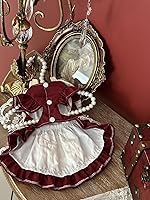 Vista 222 de Vestido de princesa de encaje para perros pequeños y pequeños extragrandes, color negro, talla L