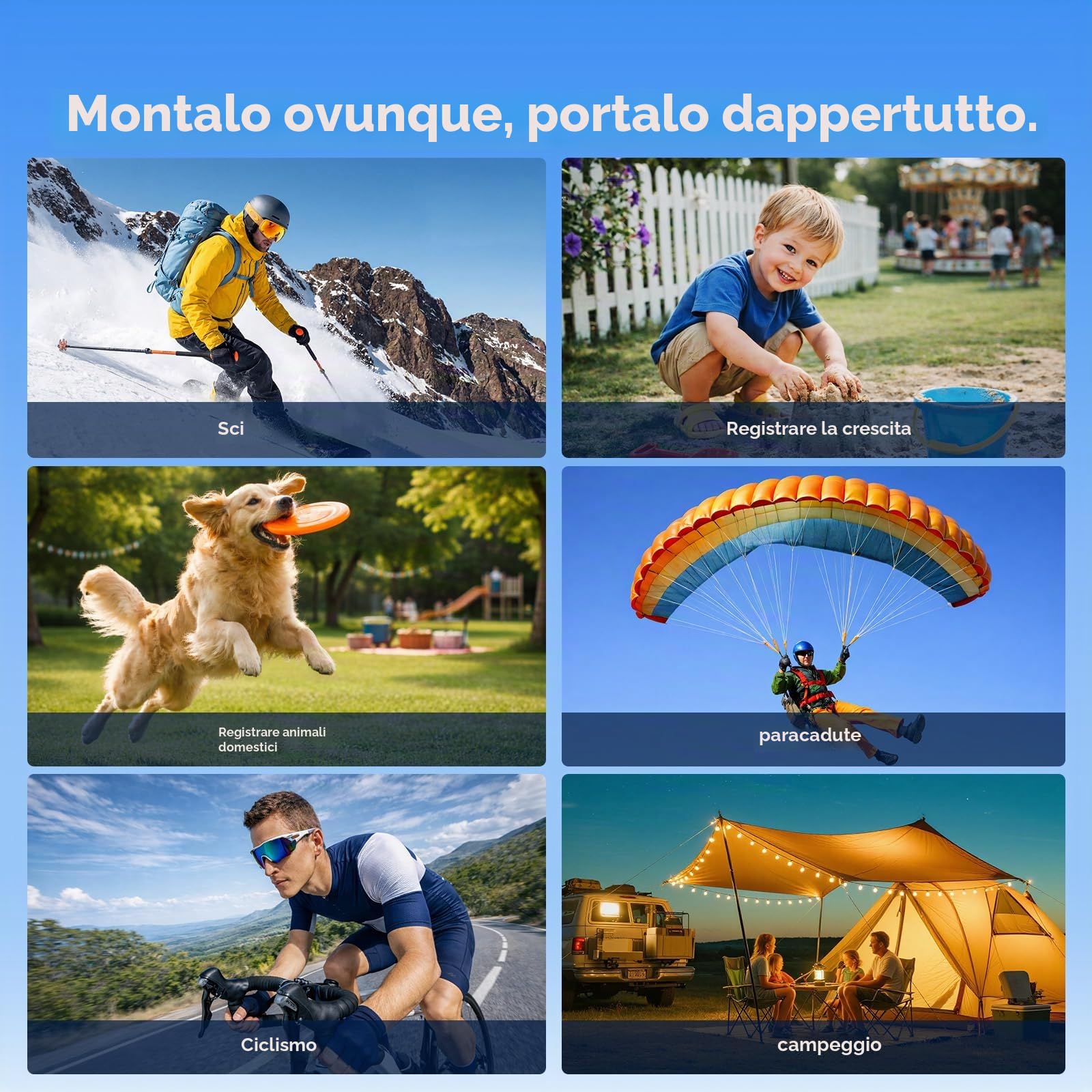 Mini Action Cam 4K 30fps con Custodia di Ricarica, Body Cam Magnetica Indossabile 64GB, Stabilizzata 6-Assi EIS, Grandangolo 150° POV per Moto Vlog Bici