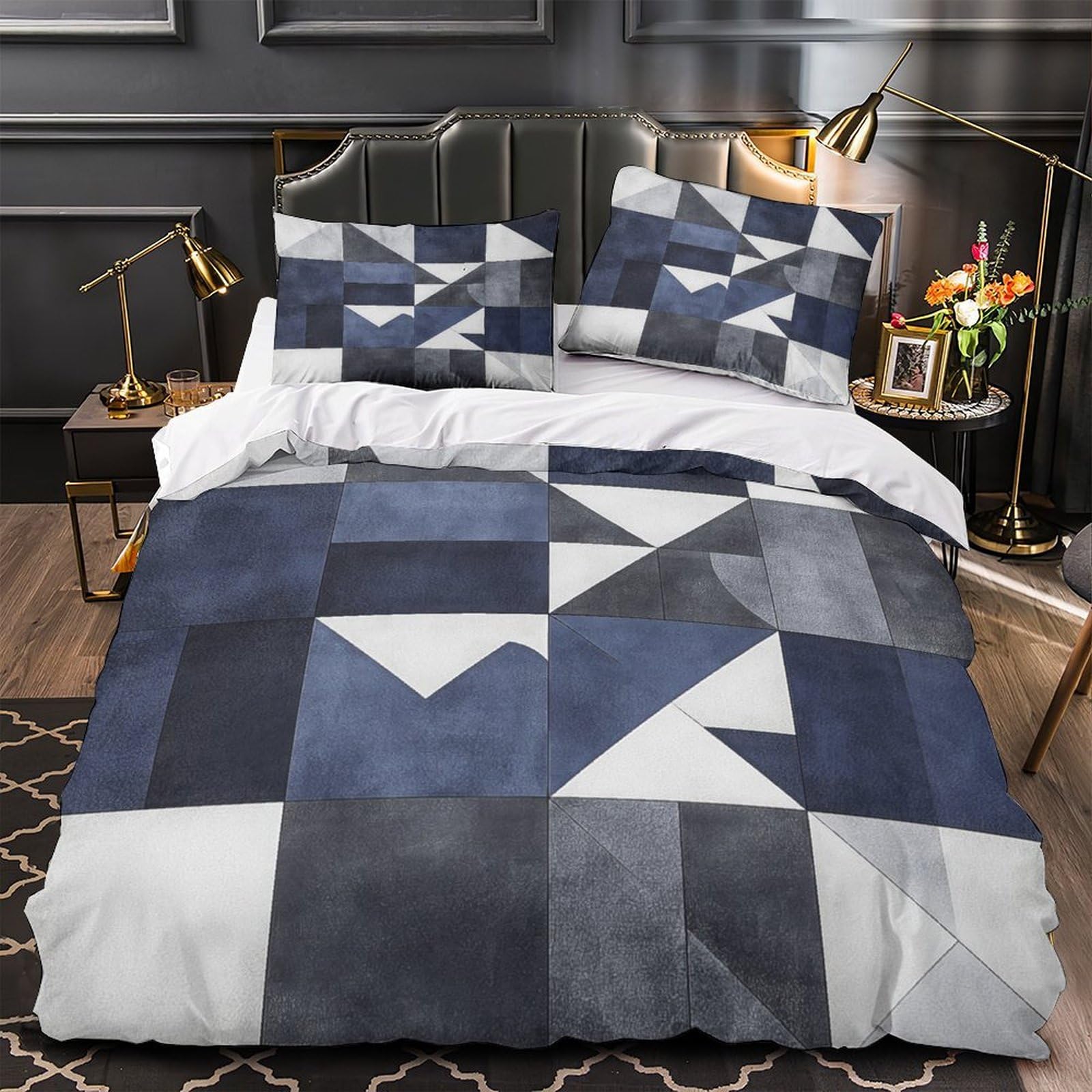 Parure de lit imprimé 3D nébuleuse en microfibre résistante et ultra douce pour lit super king