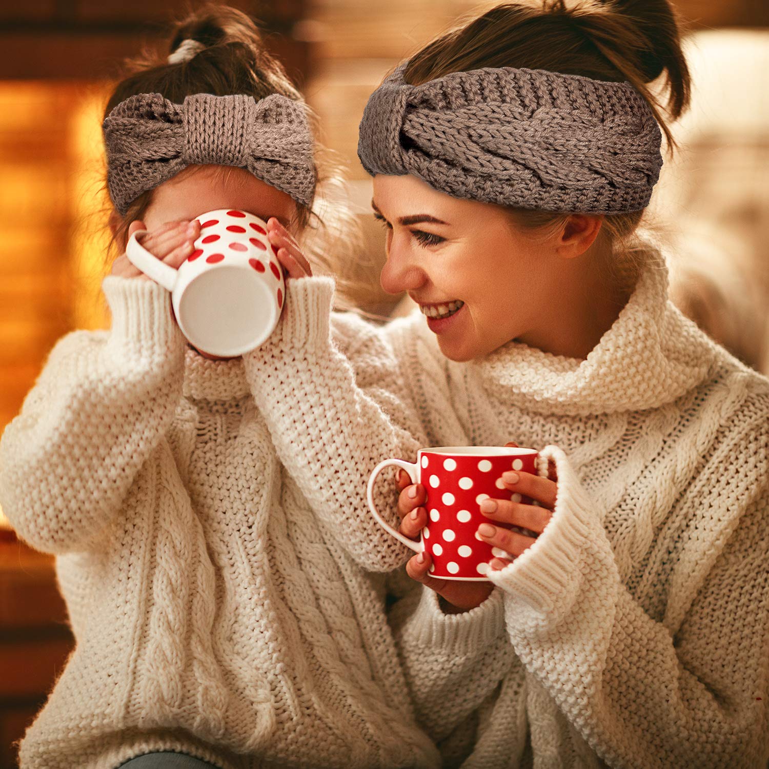 Wide Winter Wool Knitted Headband Handmade Headwear Hair Accessories Head Wrap Crochet Ear Warmer Headband Soft knit Turban Stretch  main image 4