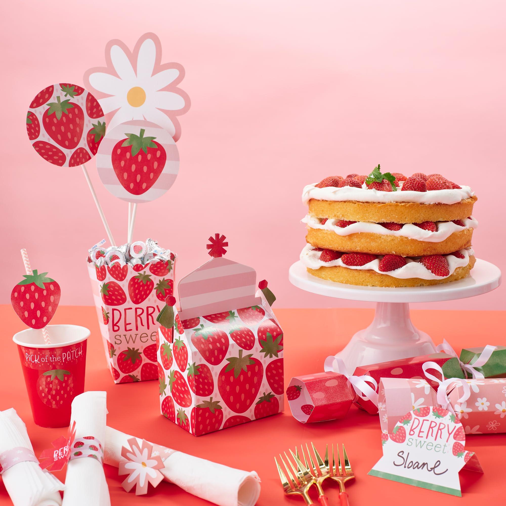 Baby Sweet Strawberry dot セット Amazon.com: Big Dot of Happiness Berry Sweet Strawberry - Fruit