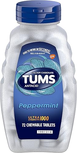 Miniatura 16 de TUMS Tabletas antiácidas ultra fuertes para aliviar la acidez estomacal masticable y alivio de la indigestión ácida, frutas surtidas, 72 unidades