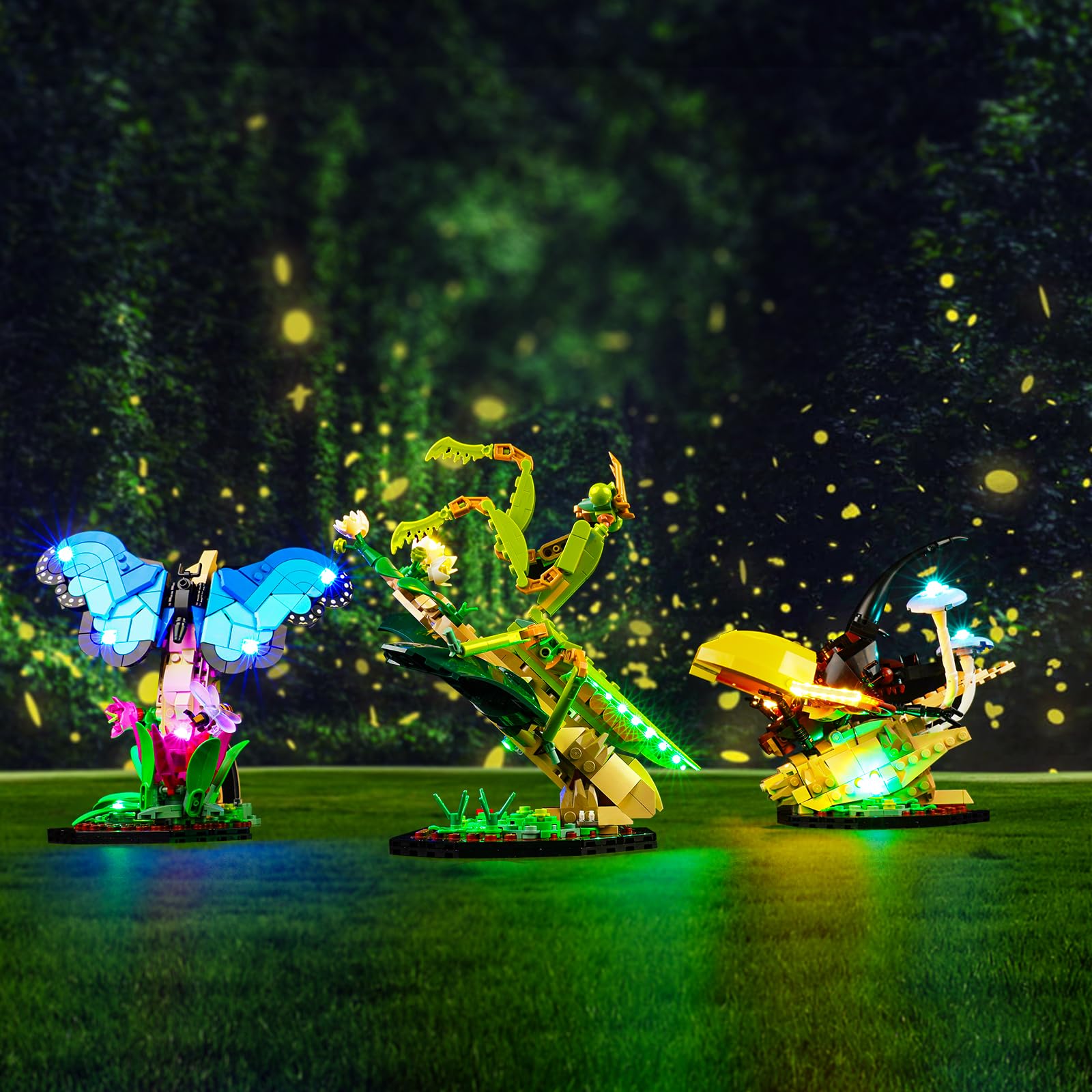 Rorliny LED Light Kit for Lego Ideas The Insect Collection Building Set, Creative Lighting kit Compatible with Lego 21342 (Lights Only, No Lego Set)