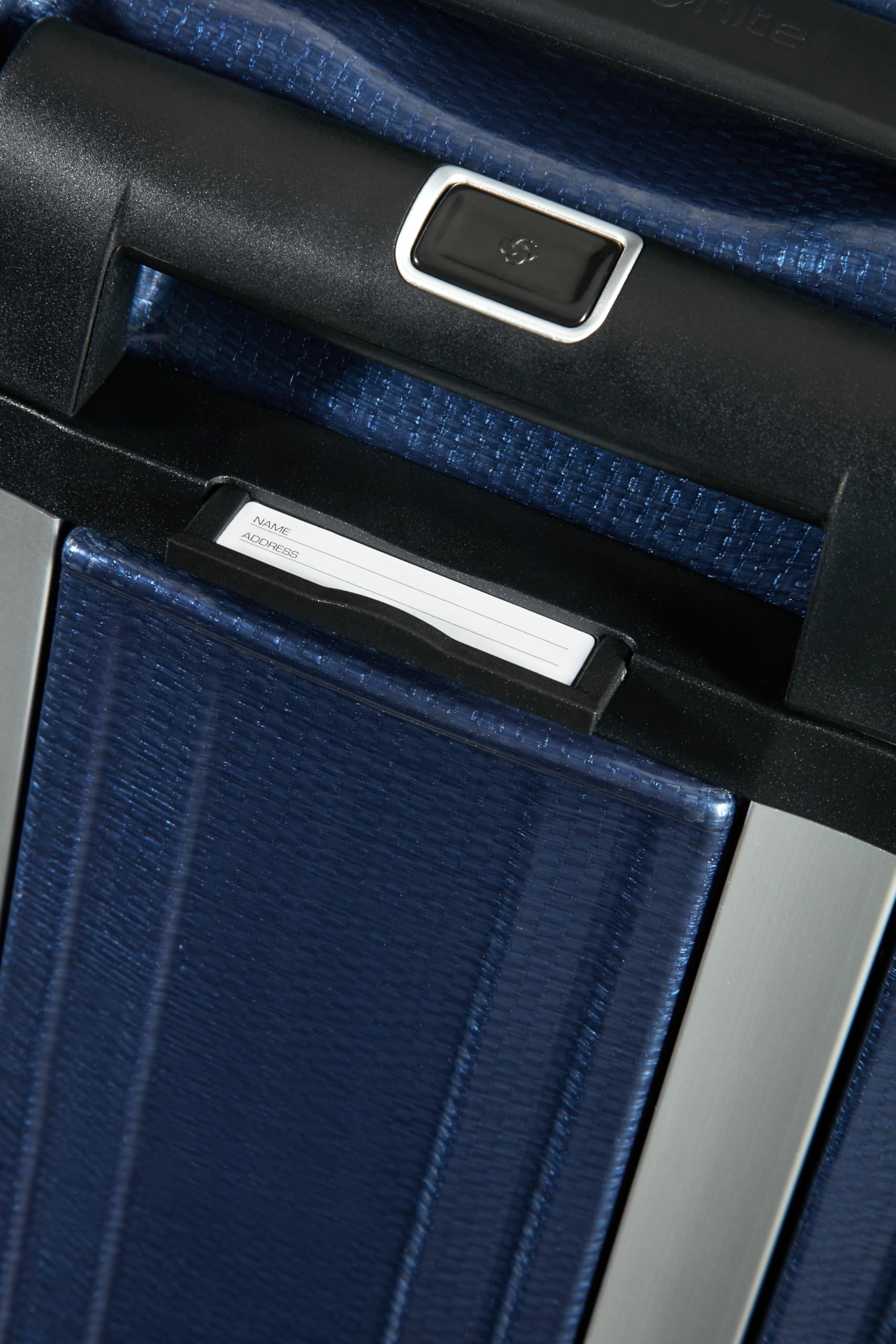 Samsonite Lite-Box - Valigia da cabina premium 55x40x20 cm, trolley da cabina rigido, compatibile con Ryanair/EasyJet, leggero, 2,20 kg - 38 L - Blu (Deep Blue)