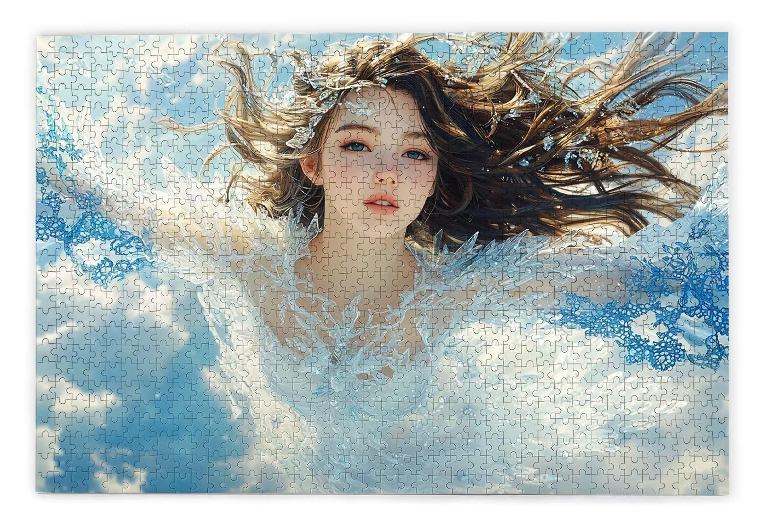 Puzzle 2000 sztuk dla dorosłych, drewniane łamigłówki elfa dla dorosłych, trudne drewniane łamigłówki, rodzinne gry edukacyjne, łamigłówki z pudełkiem na prezent do dekoracji domu, prezent dla kobiet