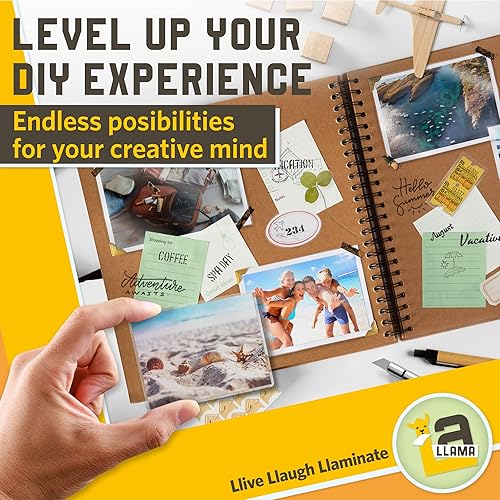 Vista 29 de Hojas de laminación autoadhesivas, 9 x 12 pulgadas, 4 mil de grosor, adecuadas para hojas de laminación autosellantes de tamaño carta, 8.5 x 11