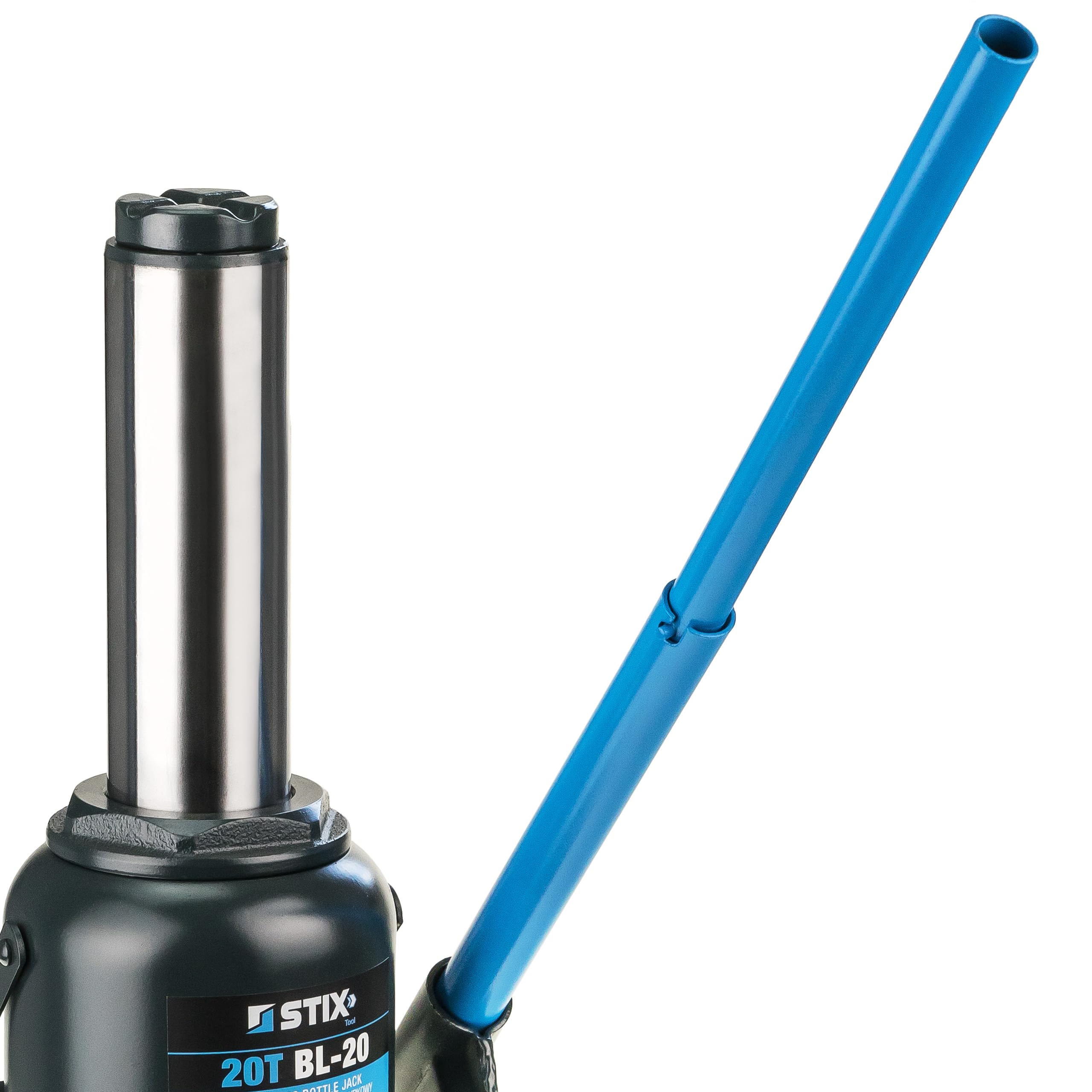 STIX Cric hydraulique à bouteille BL-20, cric à tampon avec une capacité de levage de 20 tonnes, hauteur de levage 235-460 mm, cric compact