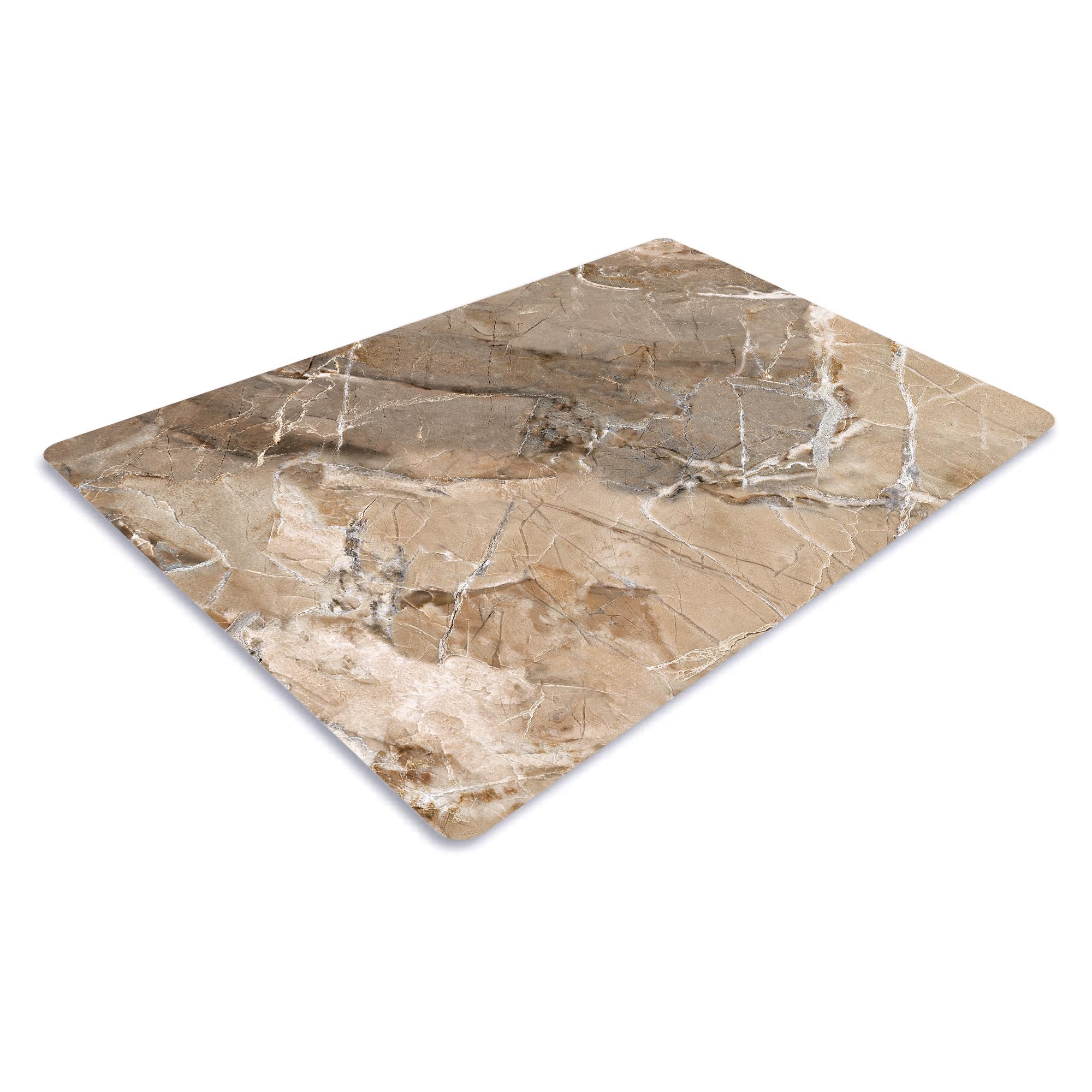 Pagnanno. Chopping Board-Catering Cutting Set-Kitchen Board-Glass Worktop Savers-Sink Chopping Board-Large-Worktop Protectors Heat Resistant-Marble Effect Grey (Design 2, 50 x 40 cm (Pack of 1))