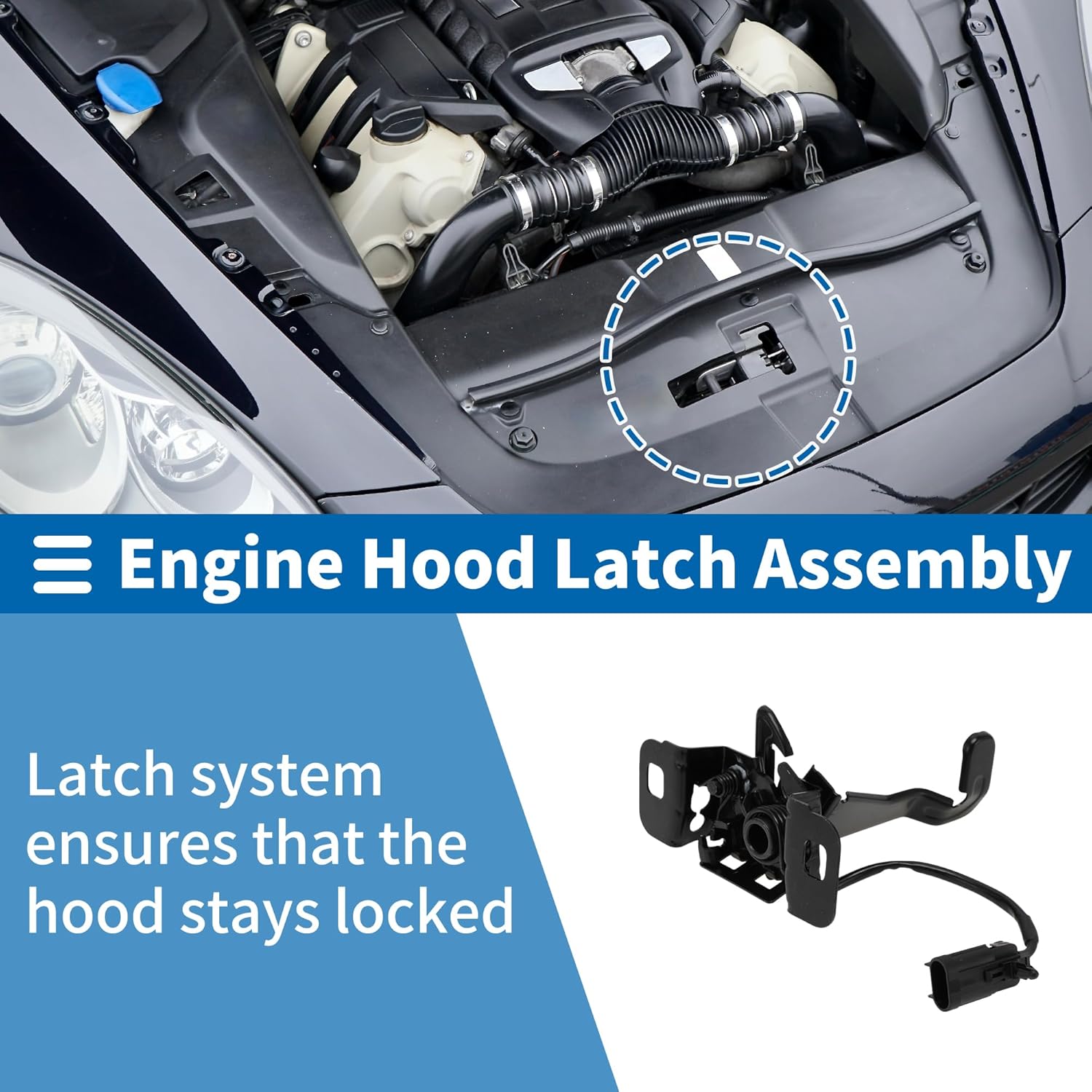 Hood Latch Assembly for Chevrolet Colorado Pickup 2015-2018 Engine Hood Latch Lock Release No.84066068/22896807/84162924 1 Pcs