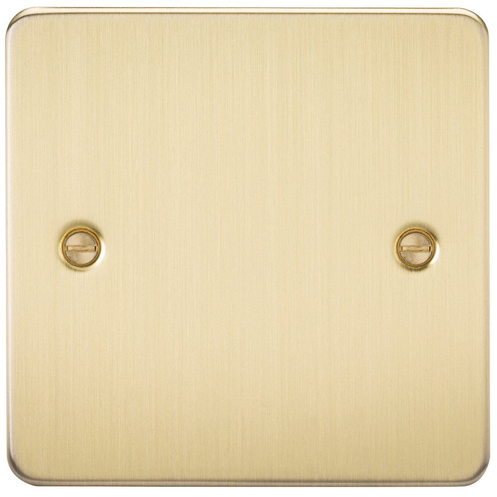 FP8350BB Brushed Brass FPAV8350BB Flat 1G Blanking Plate