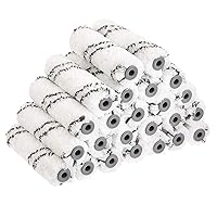 Amazon Basics 4-Inch Microfiber Paint Roller Covers, 24-Pack - Shedless, Washable for Smooth Professional Finishes