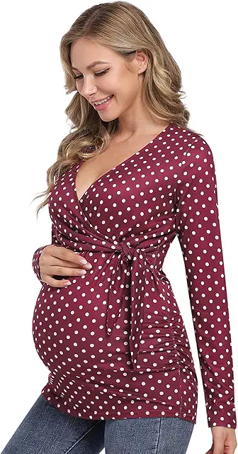 Camiseta de Maternidad con Cuello V para Embarazadas