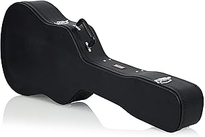 Gator Cases Hard-Shell Wood Case For 6 Or 12 String Acoustic Dreadnought Guitars