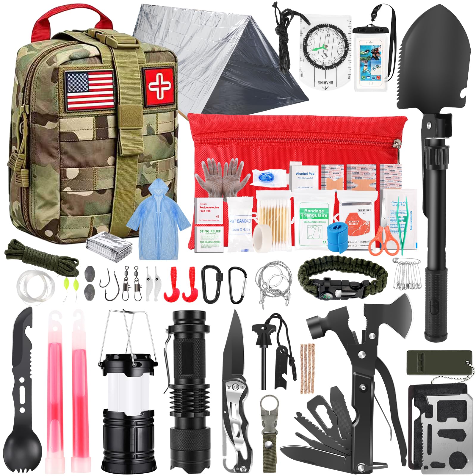 DOZAVI 260Pcs Emergency Survival Kit